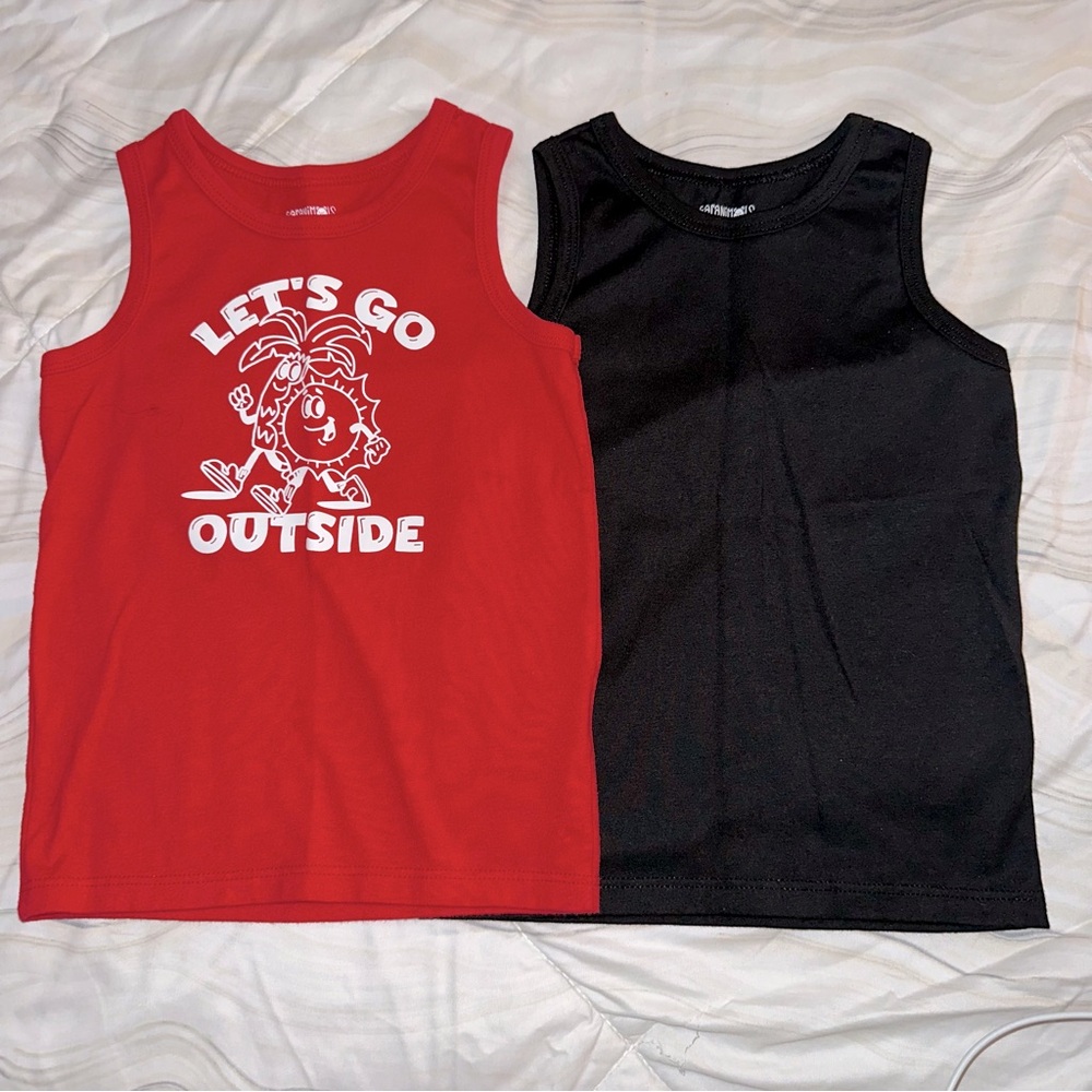 Garanimals Red and Black Kids Tank‎ Tops